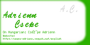 adrienn csepe business card